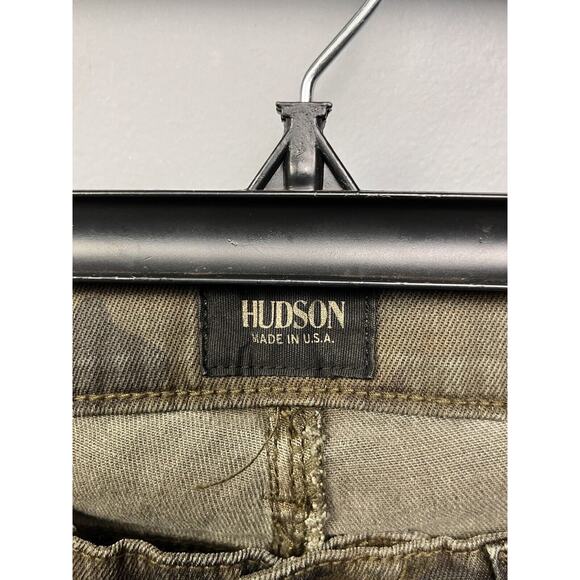 Hudson Jeans Womens 27 Green Brown Camo Krista Ankle Super Skinny Stretch - Picture 4 of 10
